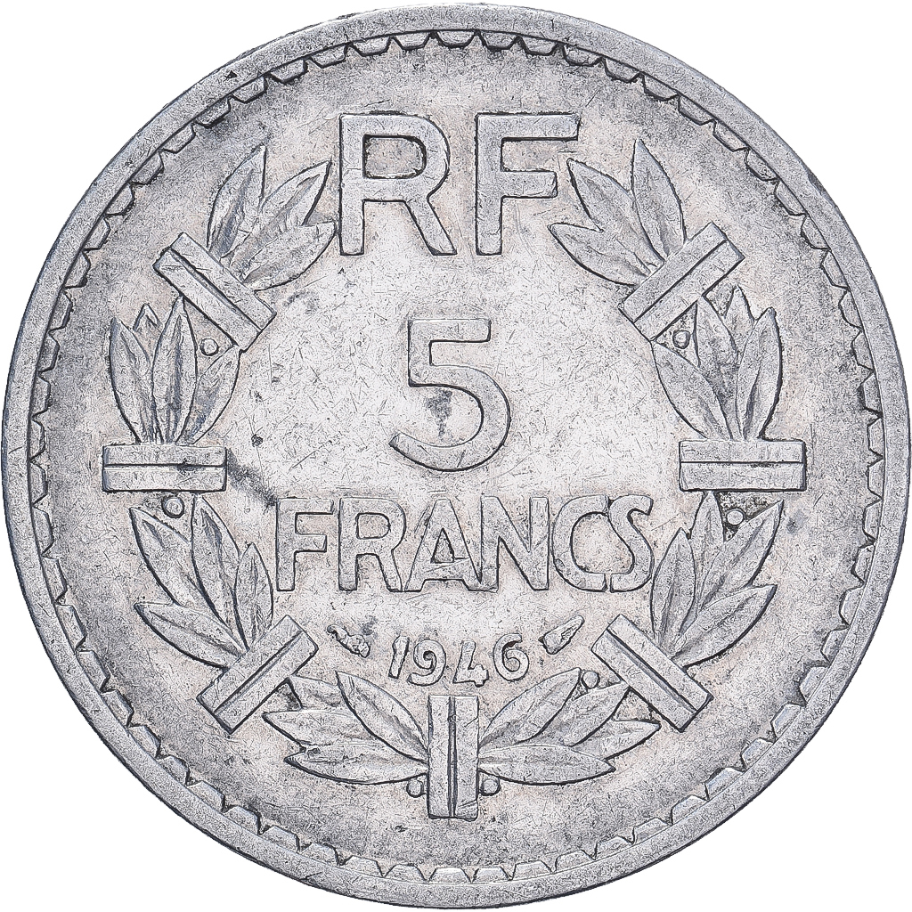 Coin, France, Lavrillier, 5 Francs, 1946, Paris, , Aluminum, KM:888b.1