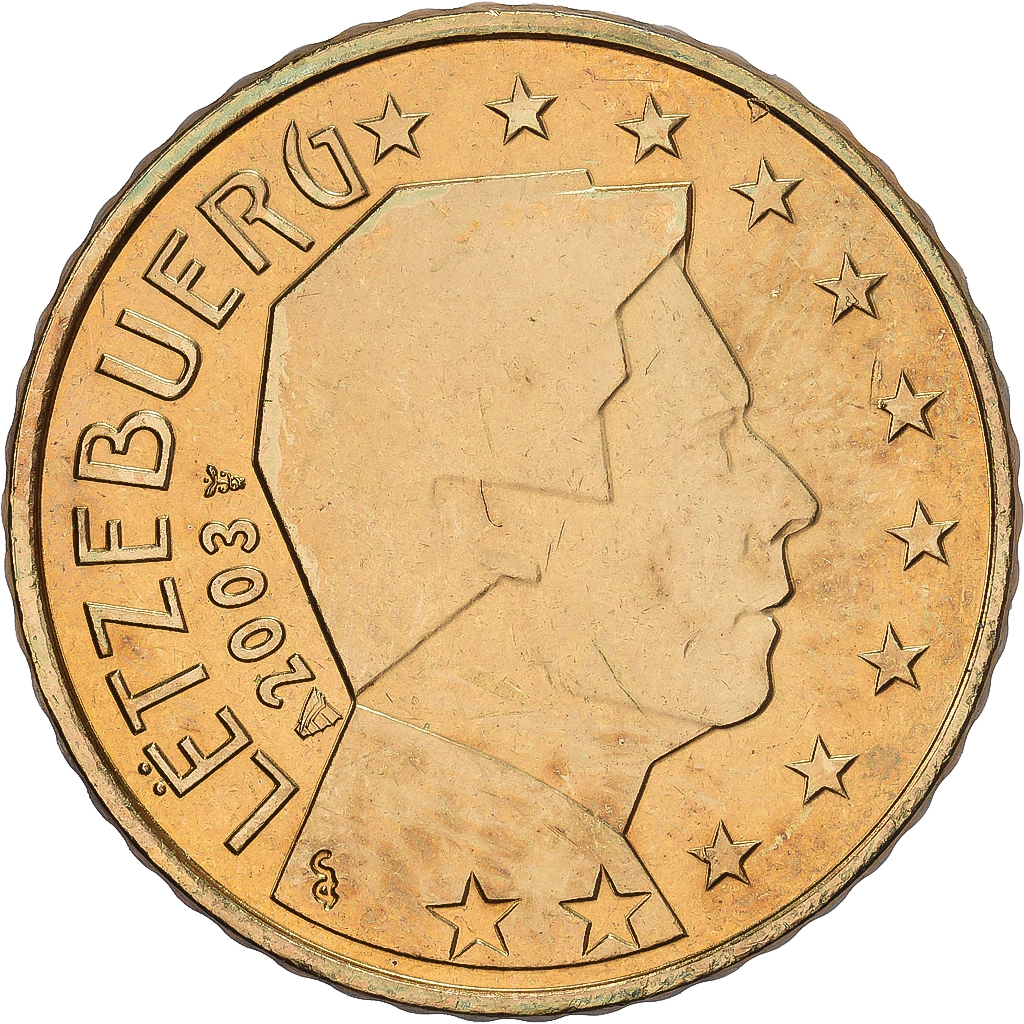 Luxembourg, 50 Centimes, 2003, , Nordic gold, KM:79