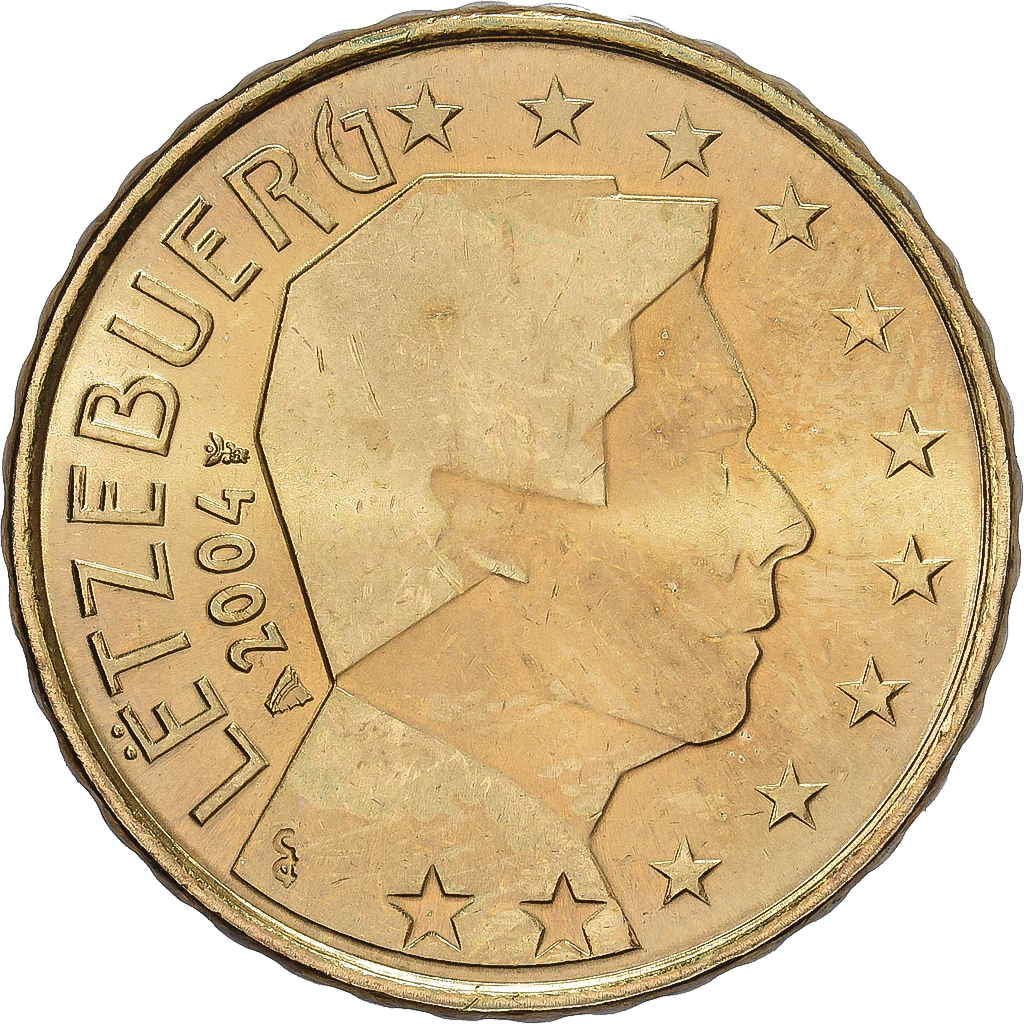Luxemburg, 10 Centimes, 2004, UNZ, Nordic gold, KM:78