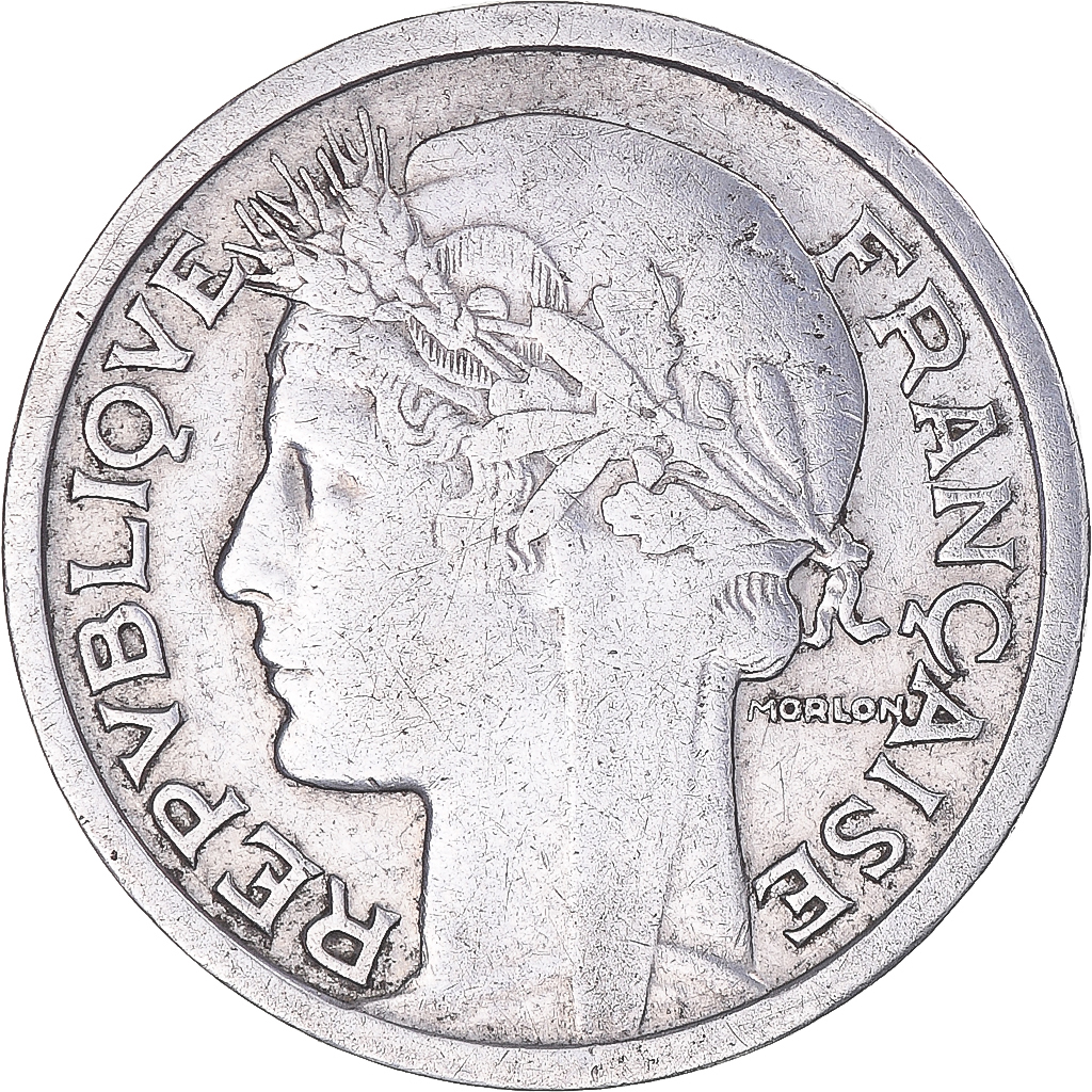 Coin, France, Morlon, Franc, 1944, , Aluminum, KM:885a.1, Gadoury:538a