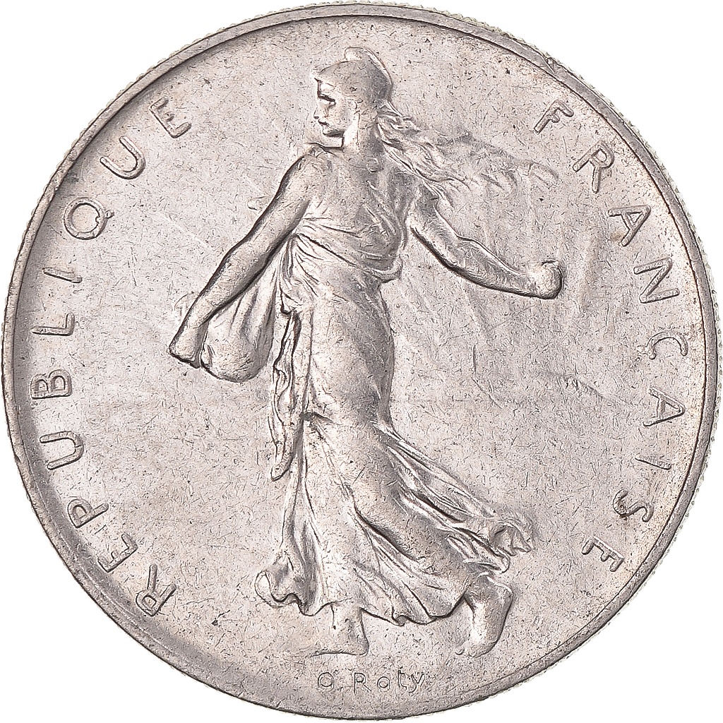Coin, France, Semeuse, Franc, 1961, Paris, AU, Nickel, KM:925.1