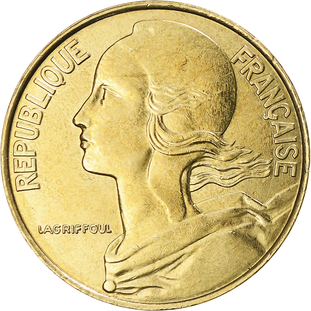 Coin, France, Marianne, 20 Centimes, 1996, Paris, AU, Aluminum-Bronze