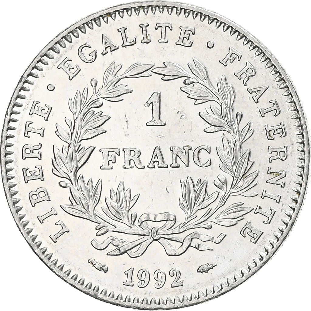 Coin, France, République, Franc, 1992, Paris, , Nickel, KM:1004.1