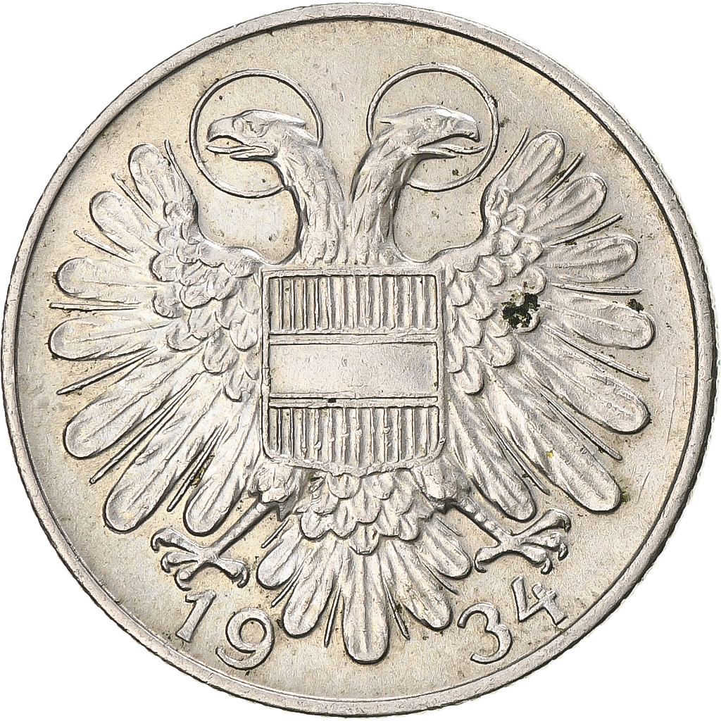 Coin, Austria, Schilling, 1934, , Copper-nickel, KM:2851