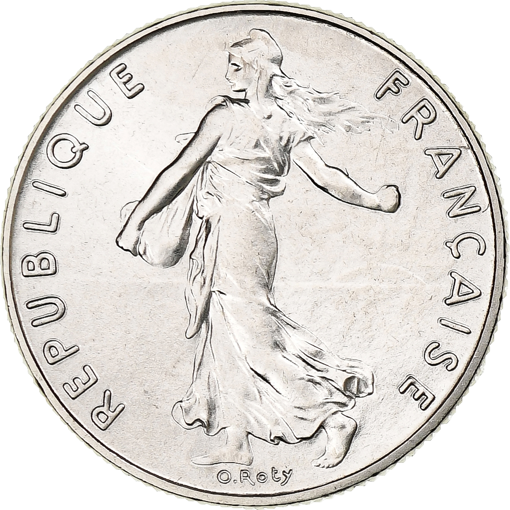 France, 1/2 Franc, Semeuse, 1987, Paris, FDC, Nickel, MS, Gadoury:429