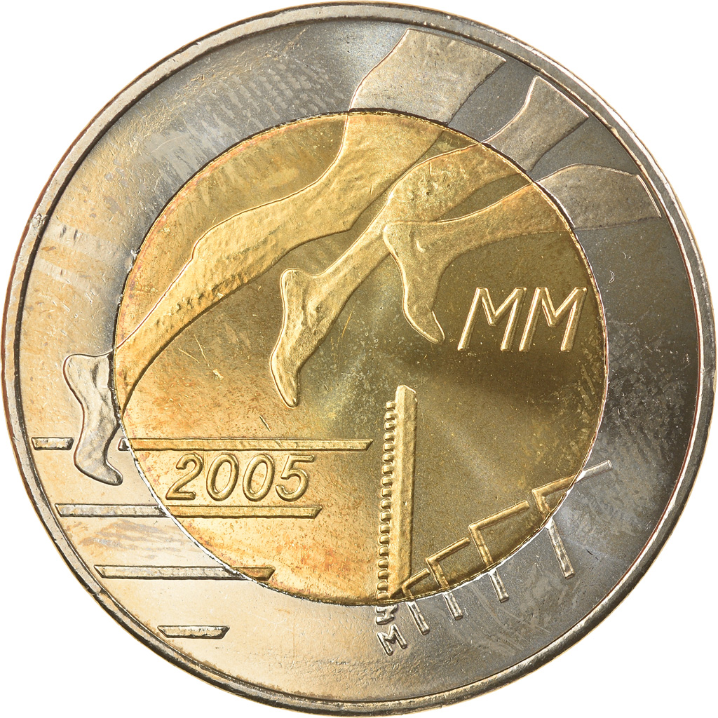 Finland, 5 Euro, Helsinki Athletic Championship, 2005, Vantaa, 
