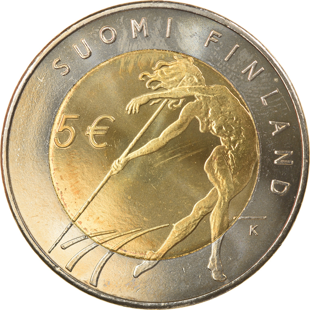 Finland, 5 Euro, Helsinki Athletic Championship, 2005, Vantaa, 