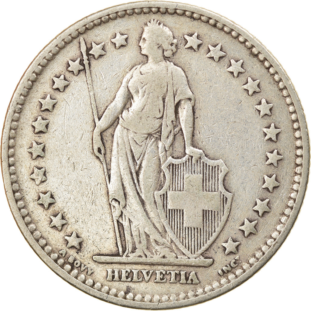 Coin, Switzerland, 2 Francs, 1921, Bern, , Silver, KM:21