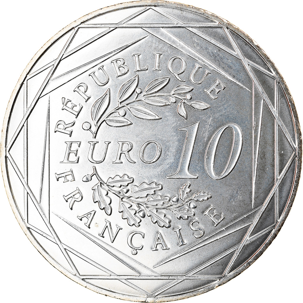 France, 10 Euro, UEFA Euro 2016, 2016, Paris, SPL, Argent