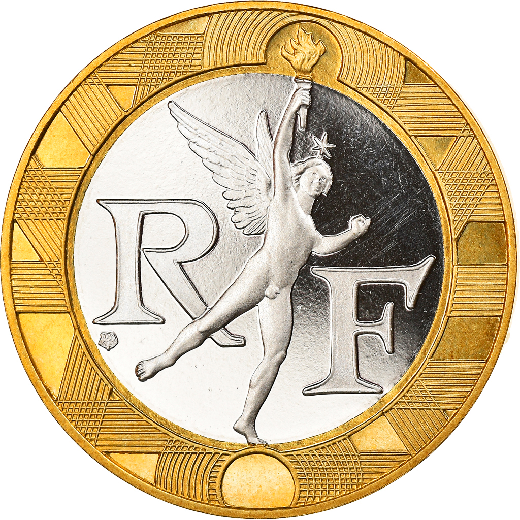 Coin, France, Génie, 10 Francs, 1999, Paris, Proof, , Bi-Metallic