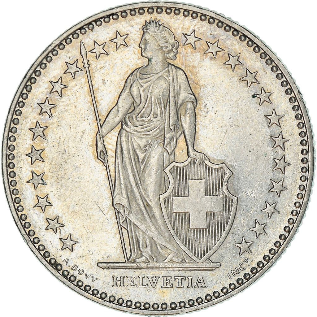 Moneda, Suiza, 2 Francs, 1994, Bern, MBC+, Cobre - níquel, KM:21a.3