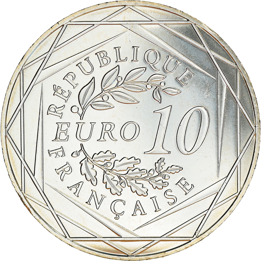 France, Monnaie de Paris, 10 Euro, Coq, 2016, Paris, FDC, Argent