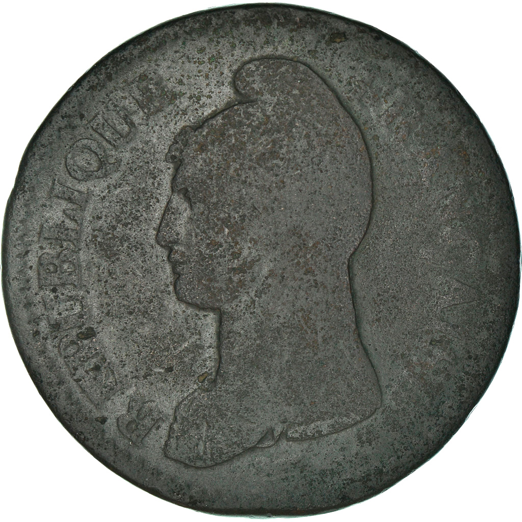 Coin, France, Dupré, Decime, AN 8, Paris, , Bronze, KM:644.1