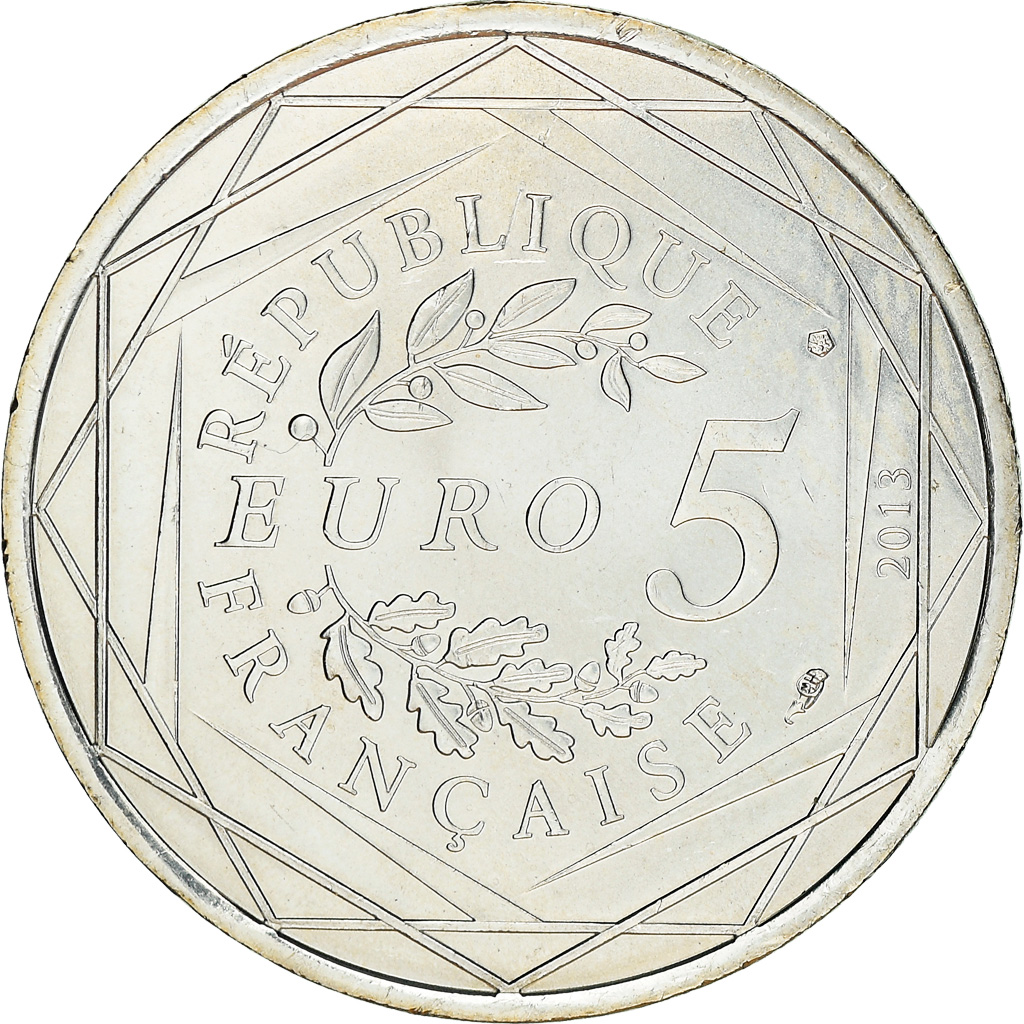 Frankreich, 5 Euro, Liberté, 2013, Paris, STGL, Silber