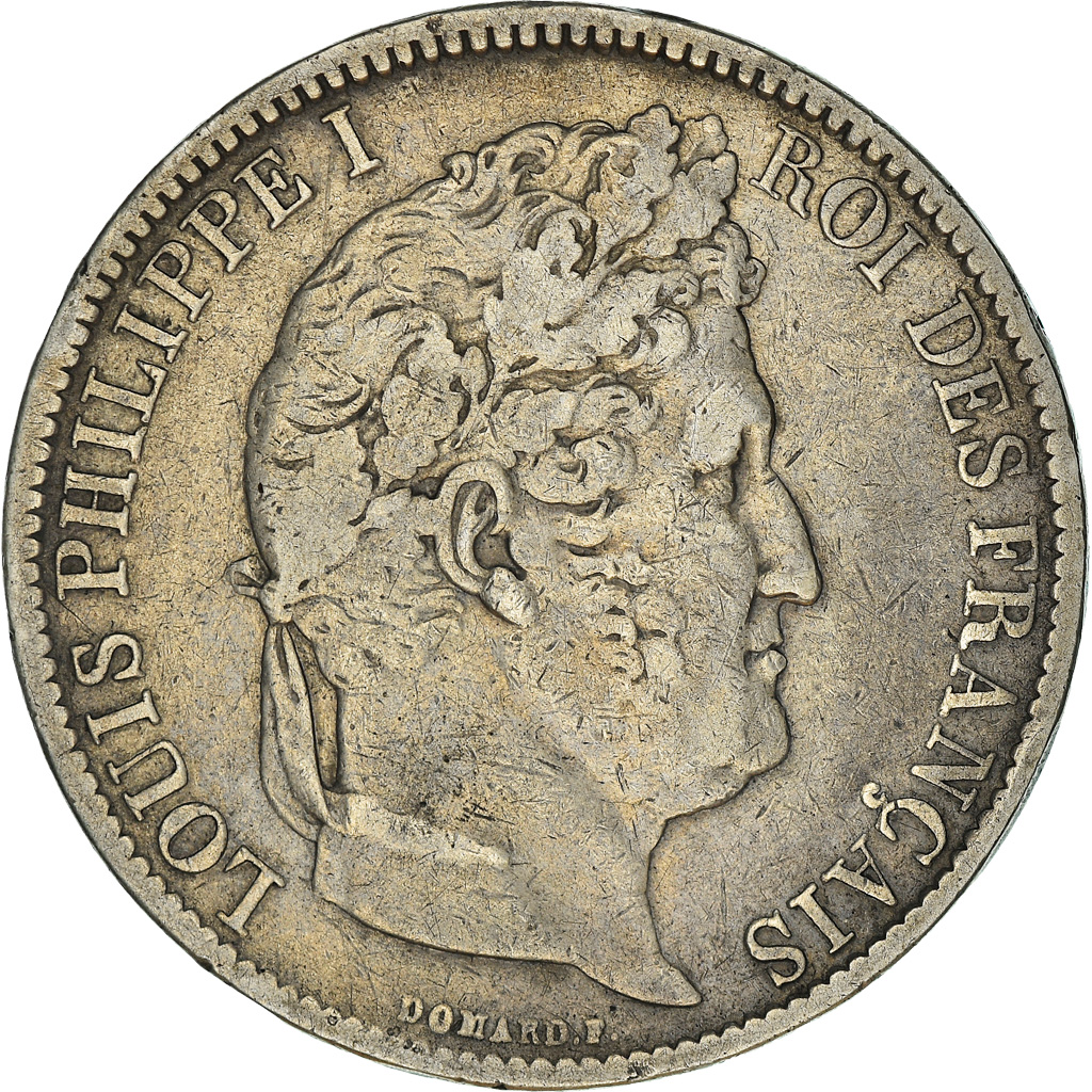 Coin, France, Louis-Philippe, 5 Francs, 1831, Strasbourg, , Silver