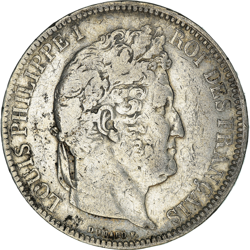 Coin, France, Louis-Philippe, 5 Francs, 1831, Lyon, , Silver, KM:745.4