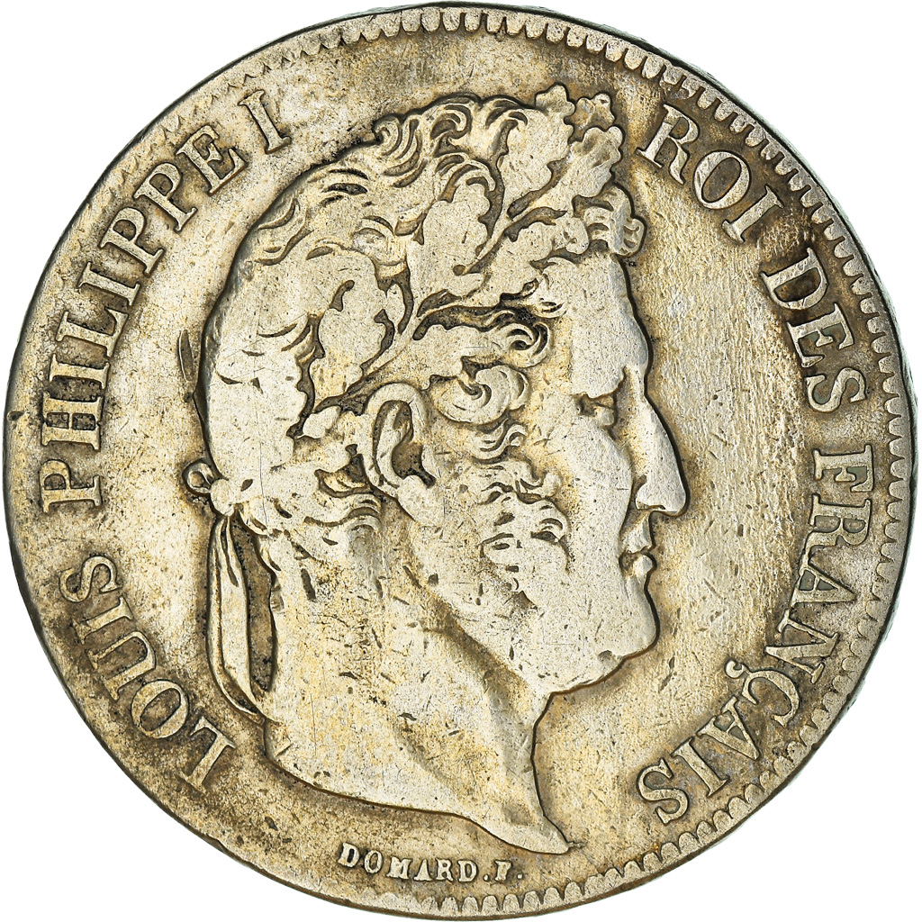 Coin, France, Louis-Philippe, 5 Francs, 1840, Rouen, , Silver