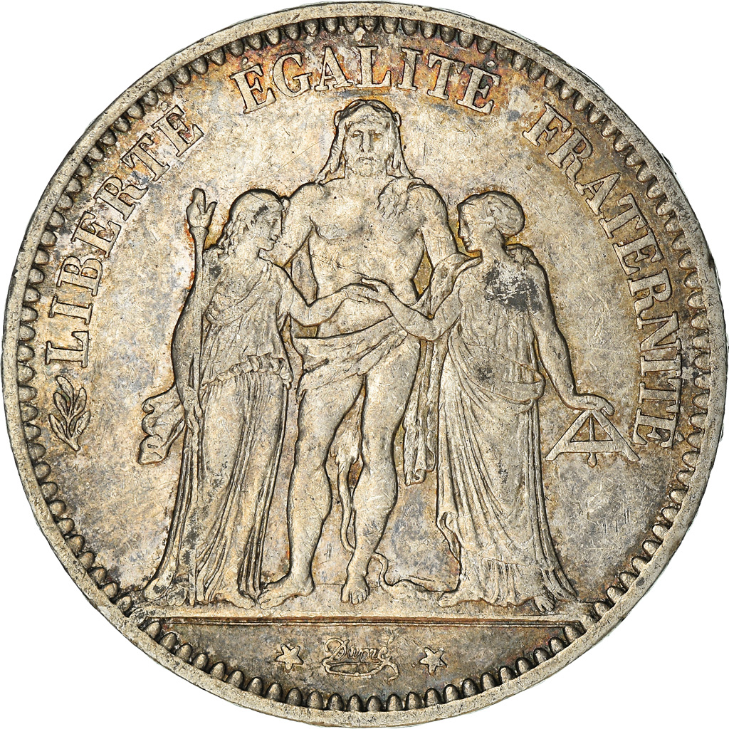 Coin, France, Hercule, 5 Francs, 1875, Paris, , Silver, KM:820.1