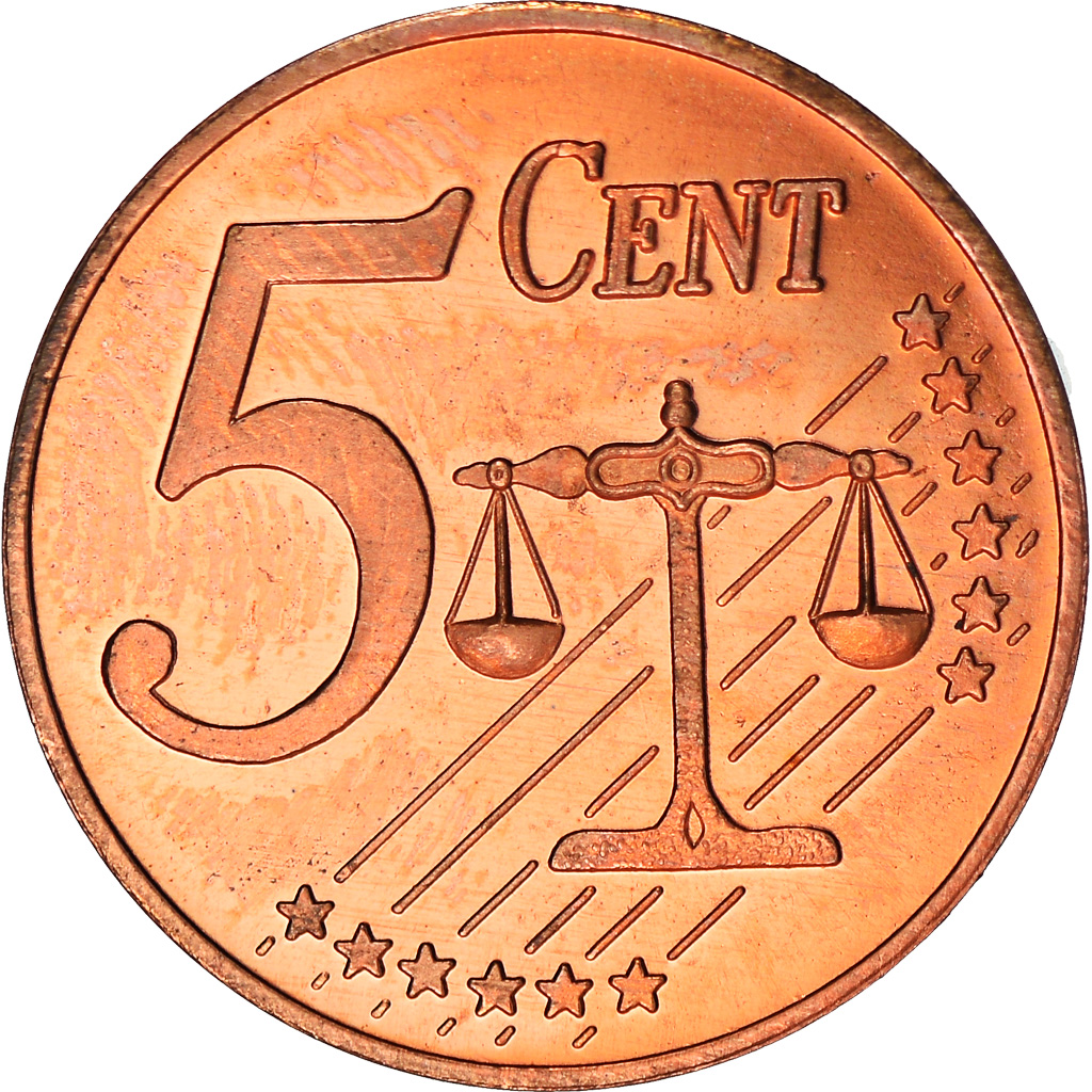 Moneda, Suecia, 5 Cents, 2003, Proof, FDC, Cobre