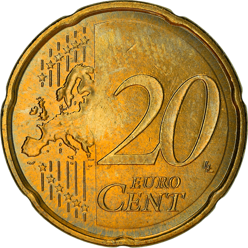 Andorra, 20 Euro Cent, 2014, UNZ, Messing, KM:524
