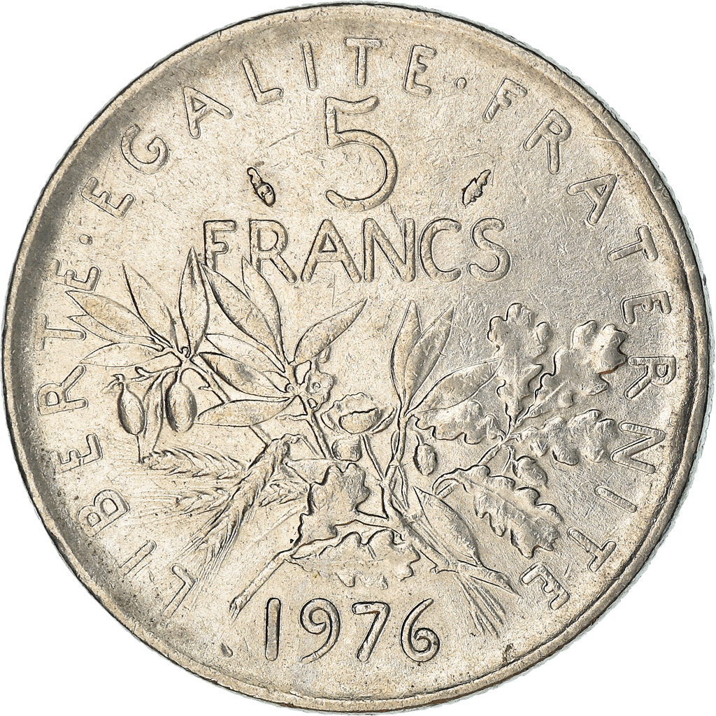 Coin, France, Semeuse, 5 Francs, 1976, Paris, , Nickel Clad