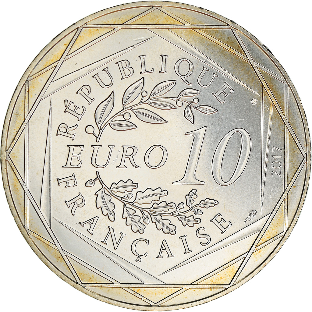 Frankreich, 10 Euro, Jean Paul Gaultier, 2017, 8, STGL, Silber