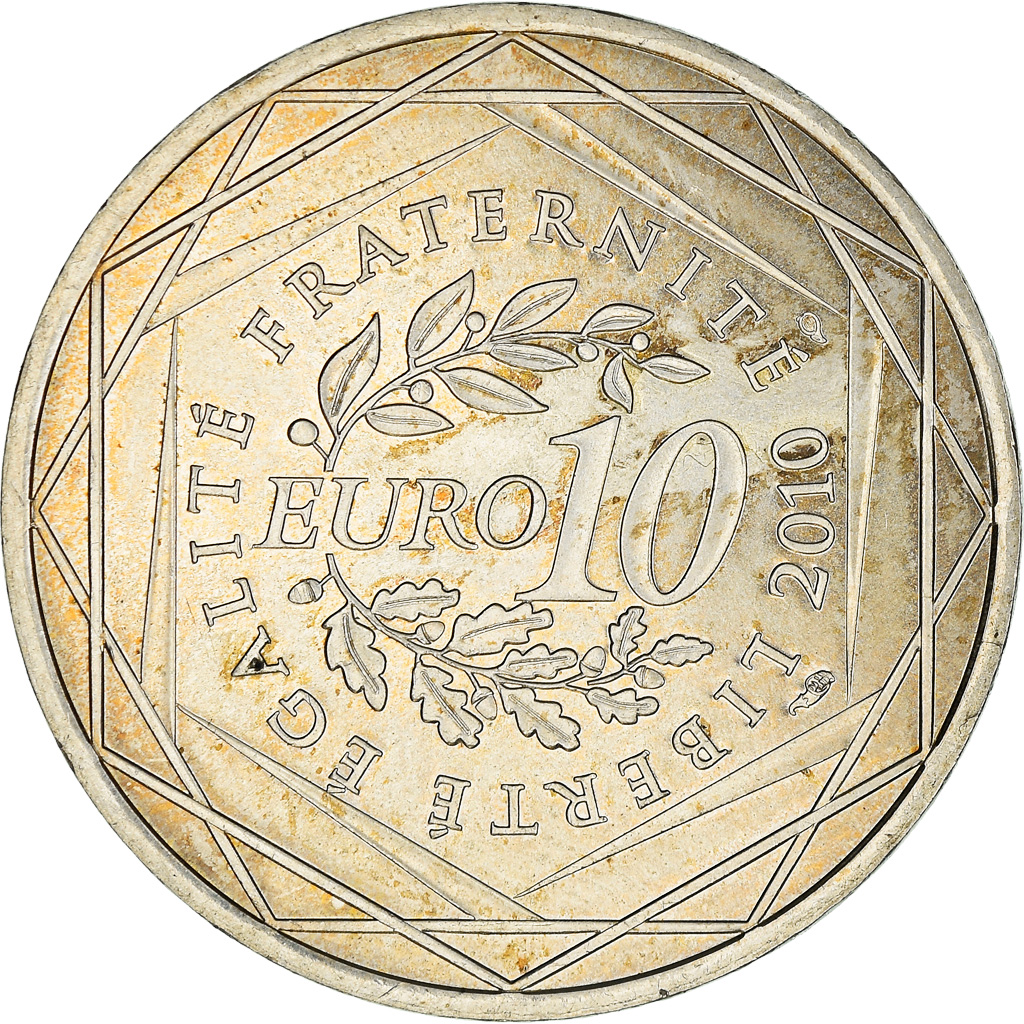 France, 10 Euro, Nord-Pas-de-Calais, 2010, Paris, , Silver
