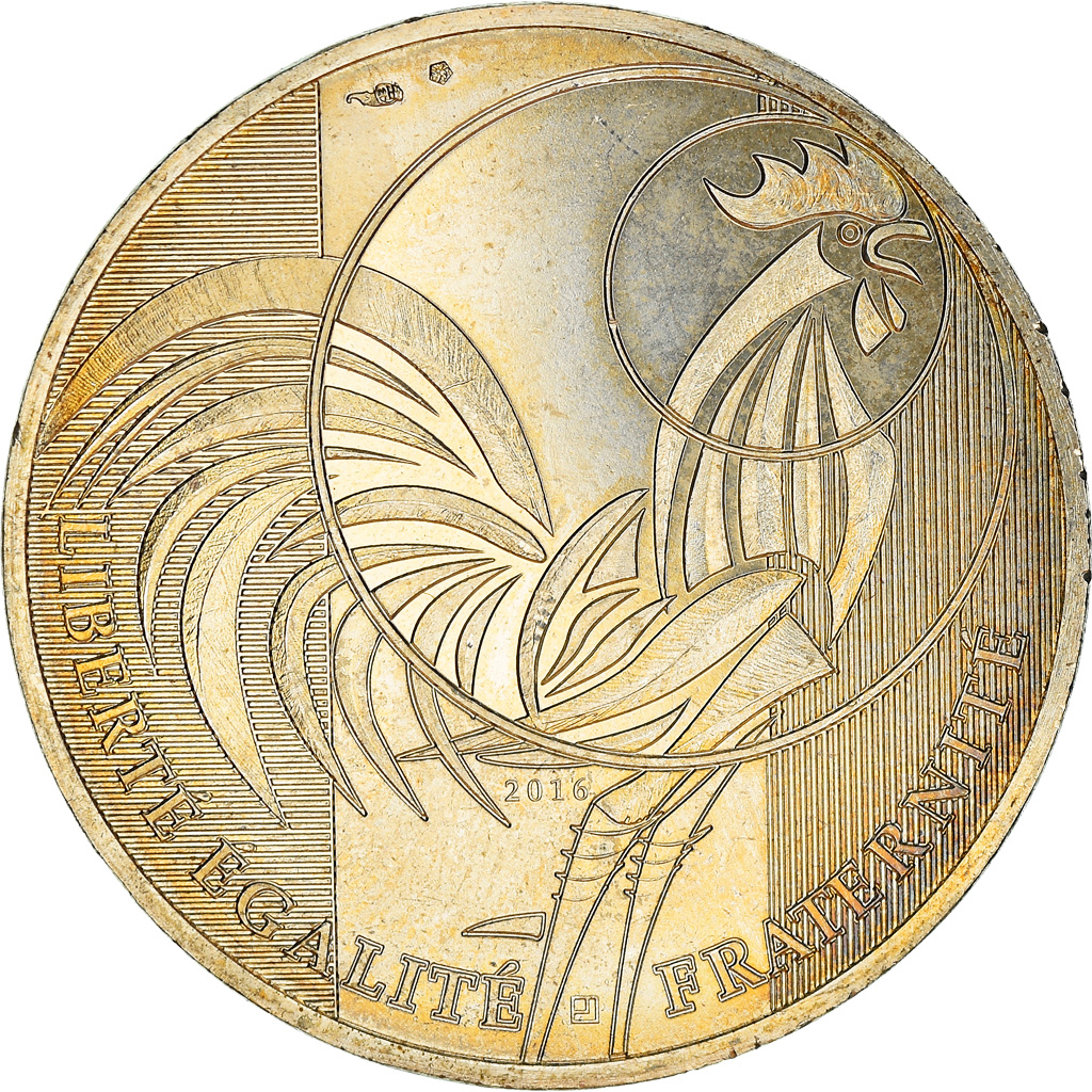 France, 10 Euro, Coq, 2016, SUP+, Argent, Gadoury:EU797