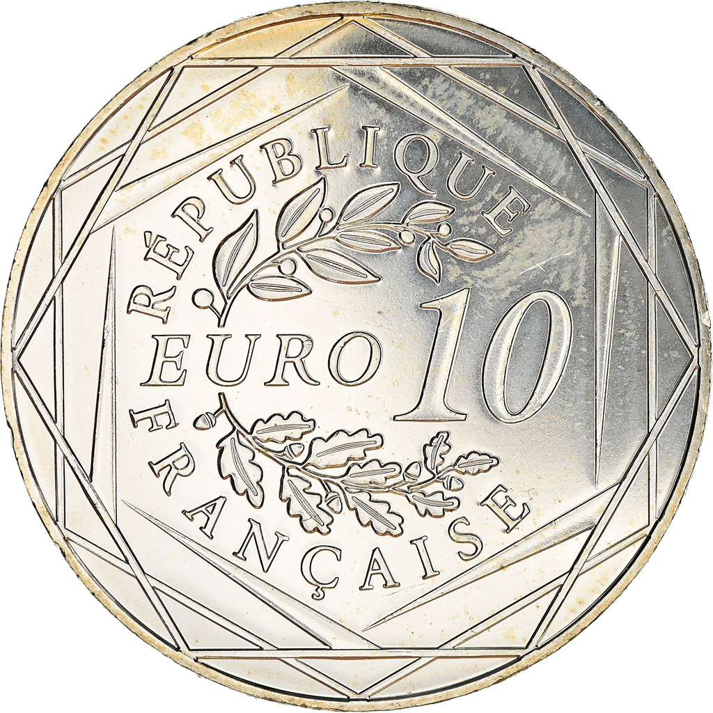 France, 10 Euro, Coq, 2016, SUP+, Argent, Gadoury:EU797