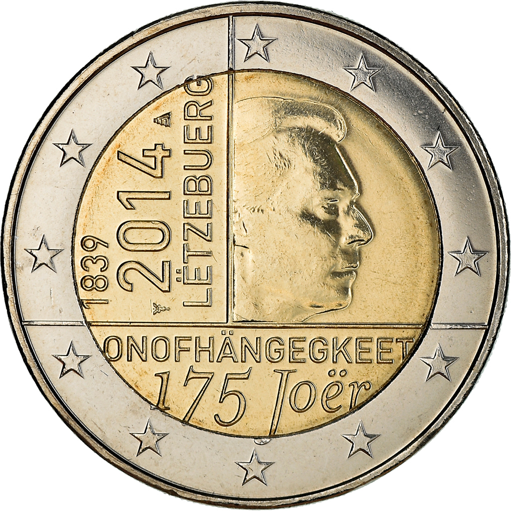 Luxembourg, 2 Euro, 2014, , Bi-Metallic, KM:New
