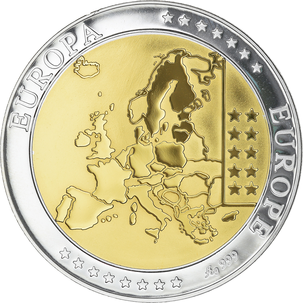 Italy, Medal, Conseil de l'Union Européenne, 2003, , Silver