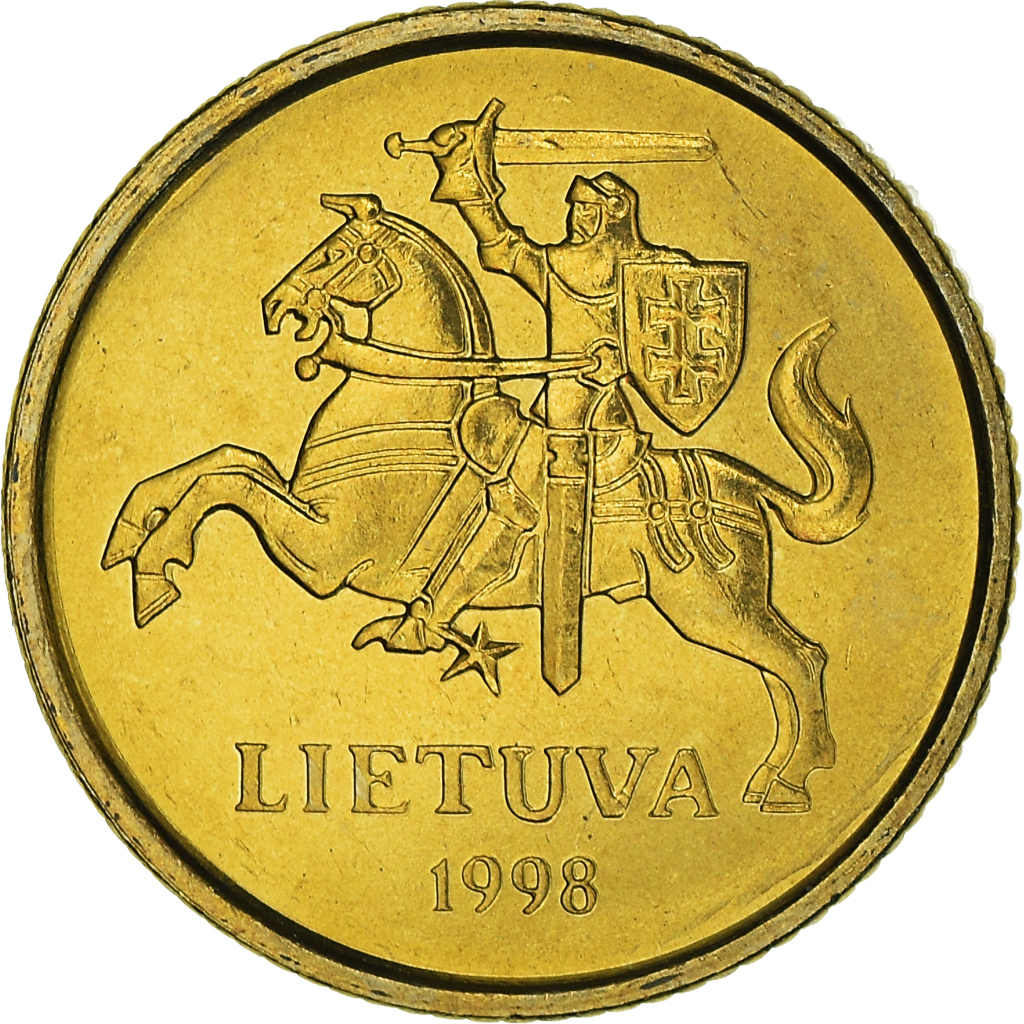 Moneda, Lituania, 10 Centu, 1998, EBC+, Níquel - latón, KM:106