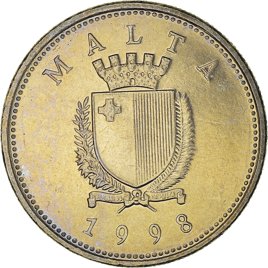 Coin, Malta, 10 Cents, 1998, , Copper-nickel, KM:96