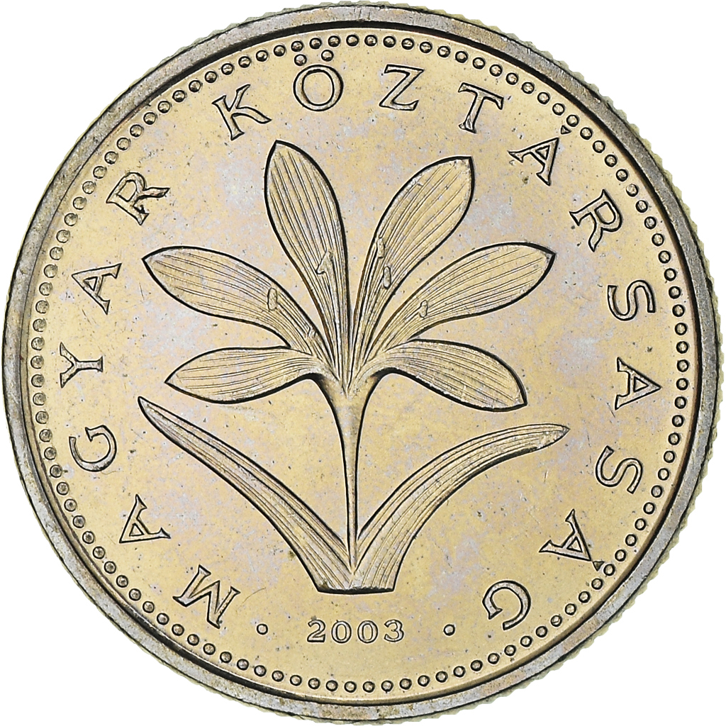 Moneda, Hungría, 2 Forint, 2003, EBC+, Cobre - níquel, KM:693