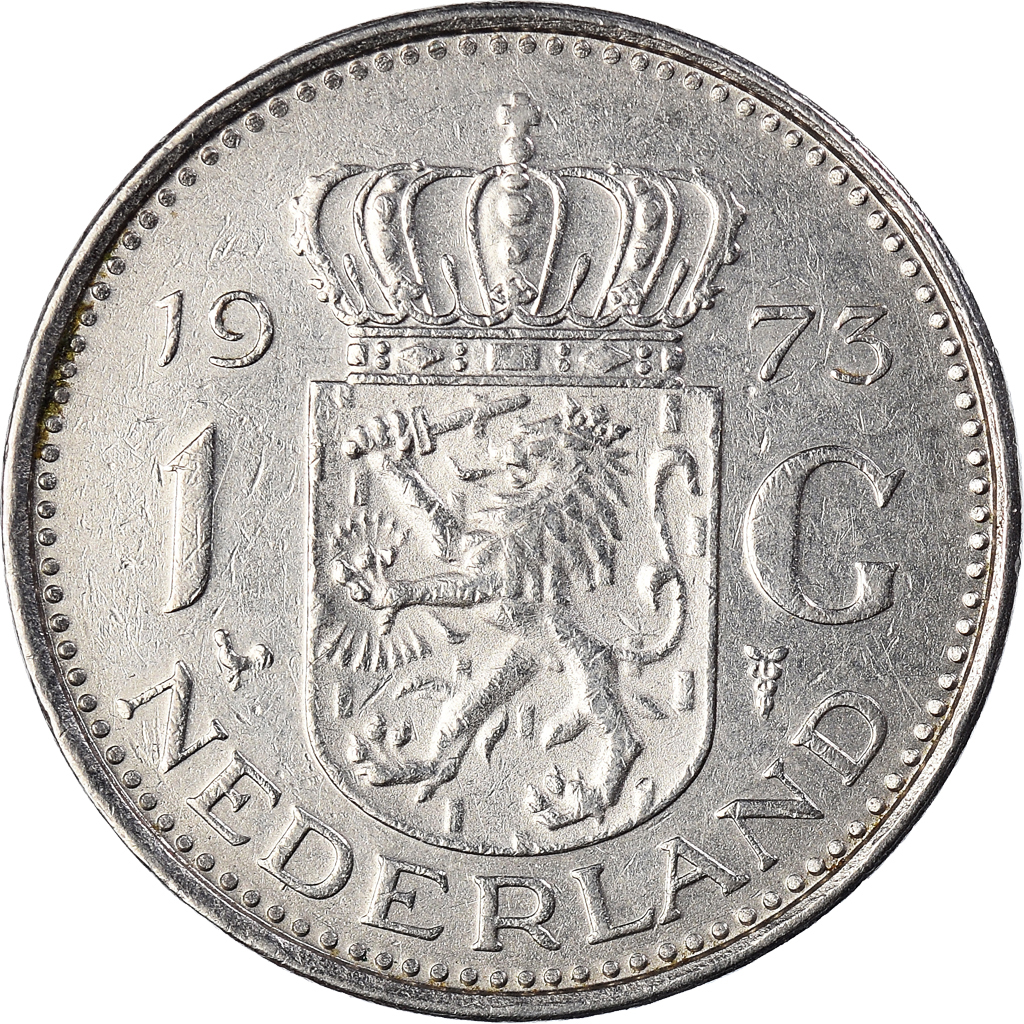 Coin, Netherlands, Juliana, Gulden, 1973, , Nickel, KM:184a
