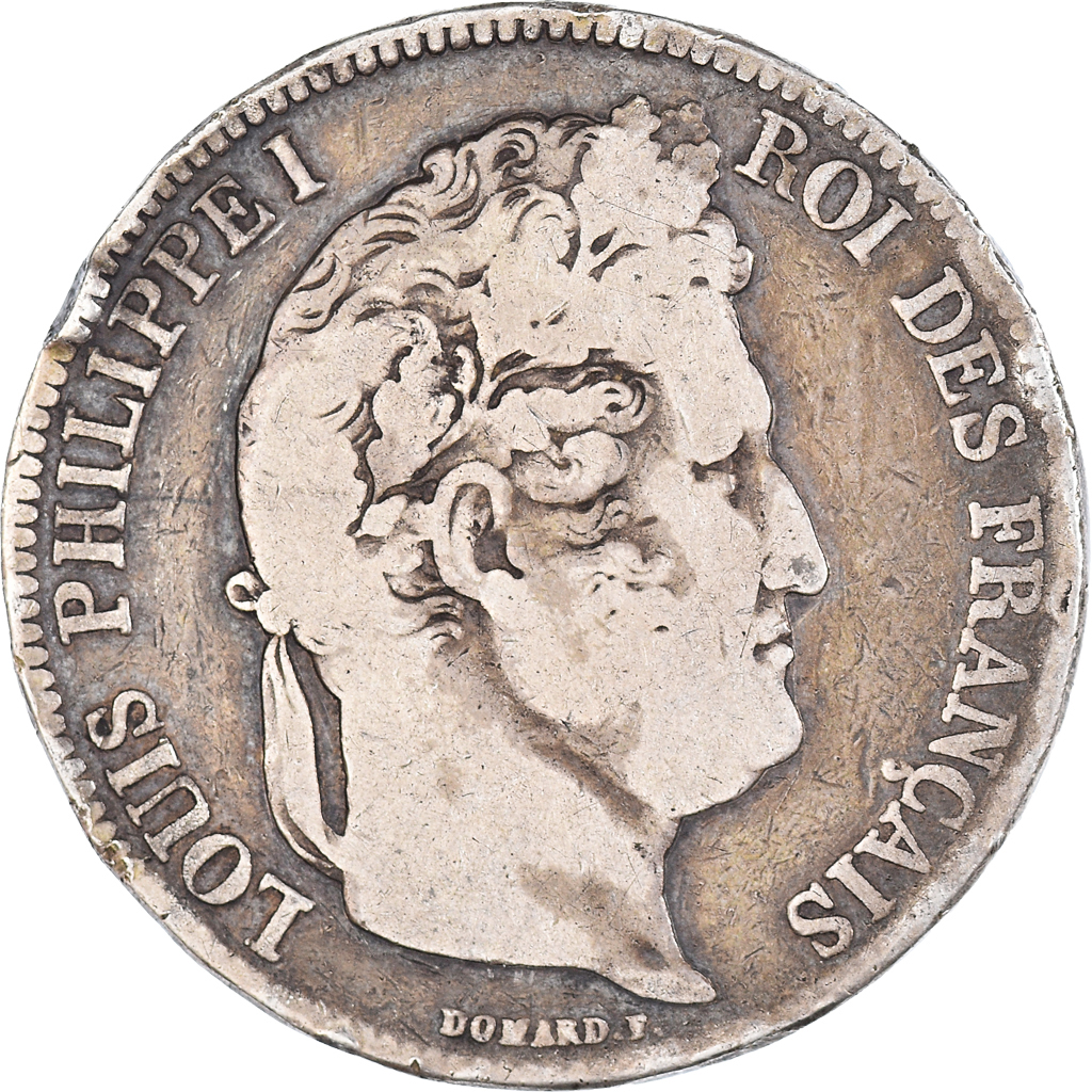 Coin, France, Louis-Philippe, 5 Francs, 1834, Paris, , Silver