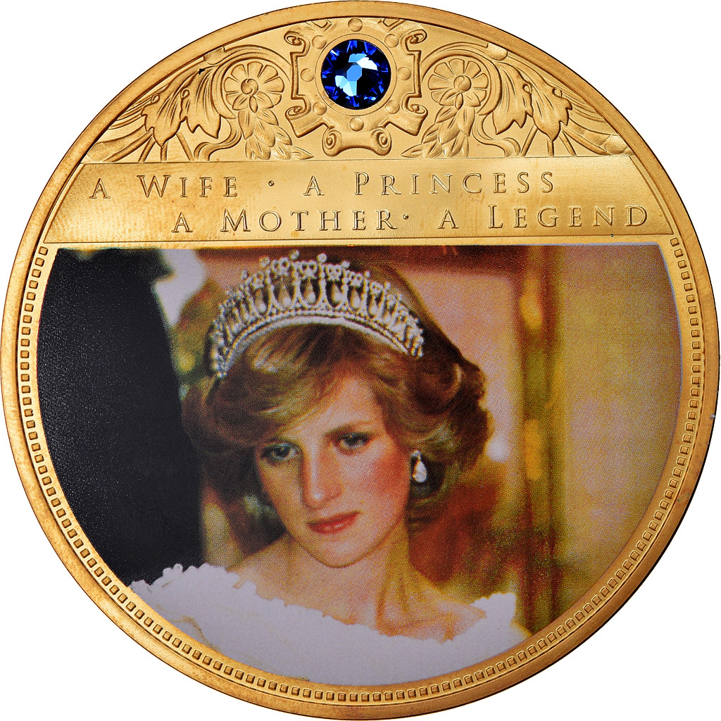 United Kingdom , Medal, Portraits de la Princesse Diana, , Copper Gilt