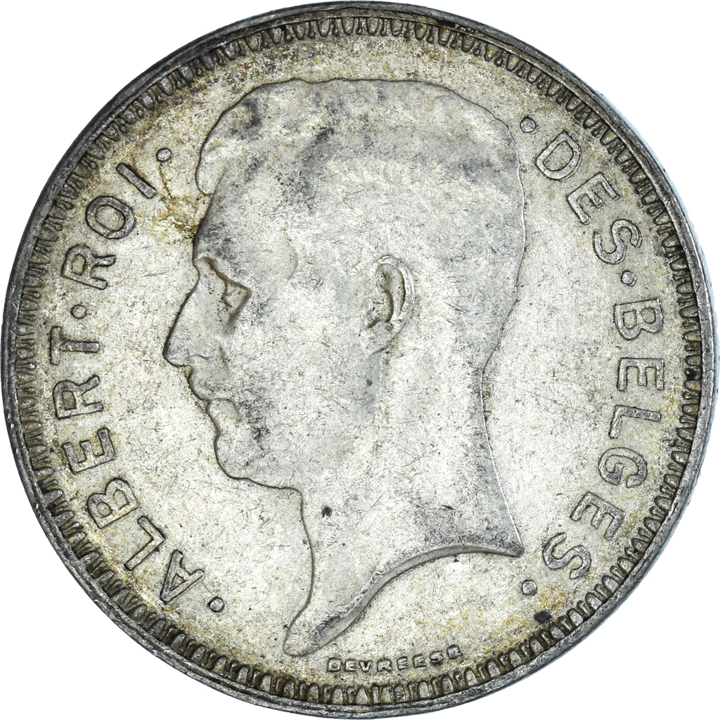 Coin, Belgium, 20 Francs, 20 Frank, 1934, Brussels, , Silver, KM:104.1
