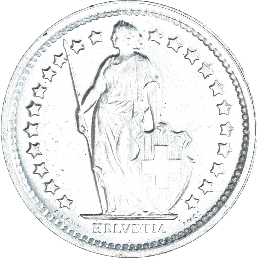 Coin, Switzerland, 1/2 Franc, 1967, Bern, , Silver, KM:23