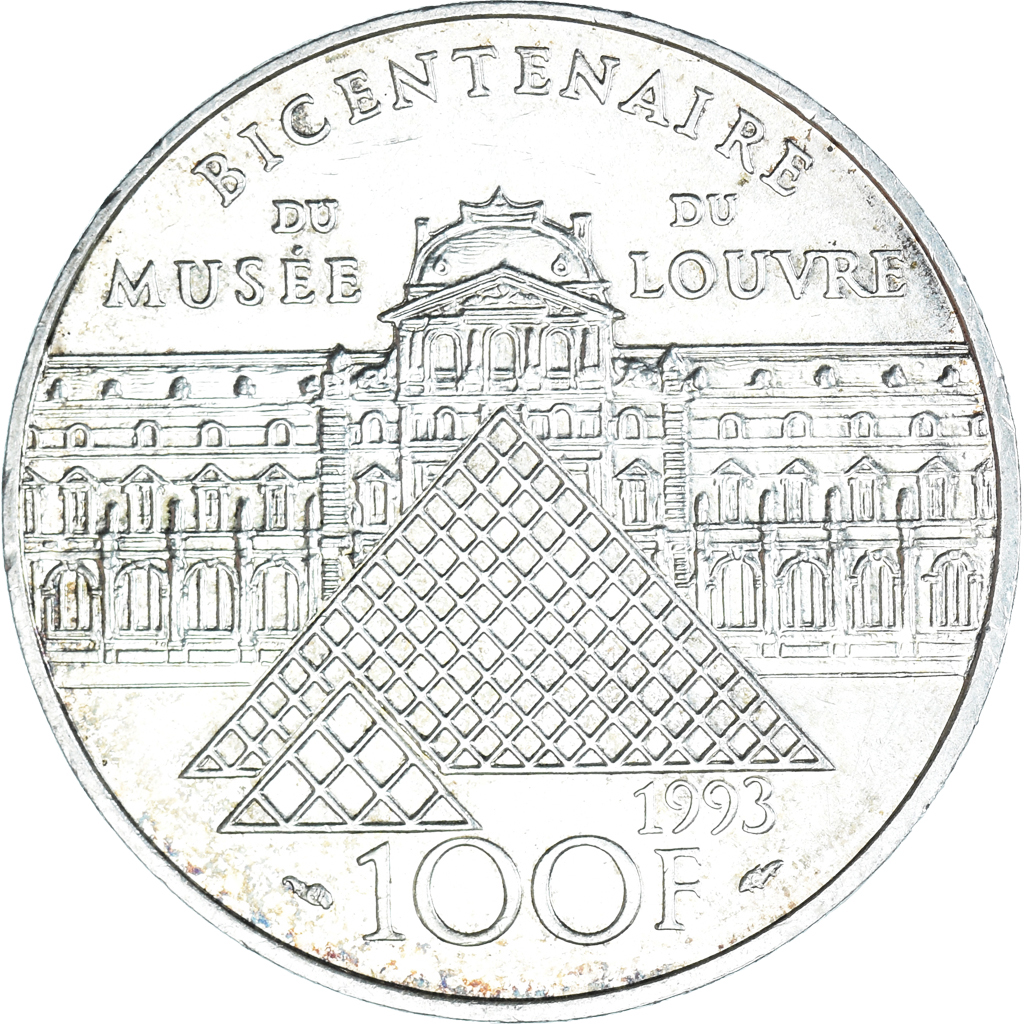 Coin, France, Liberté guidant le peuple, 100 Francs, 1993, , Silver