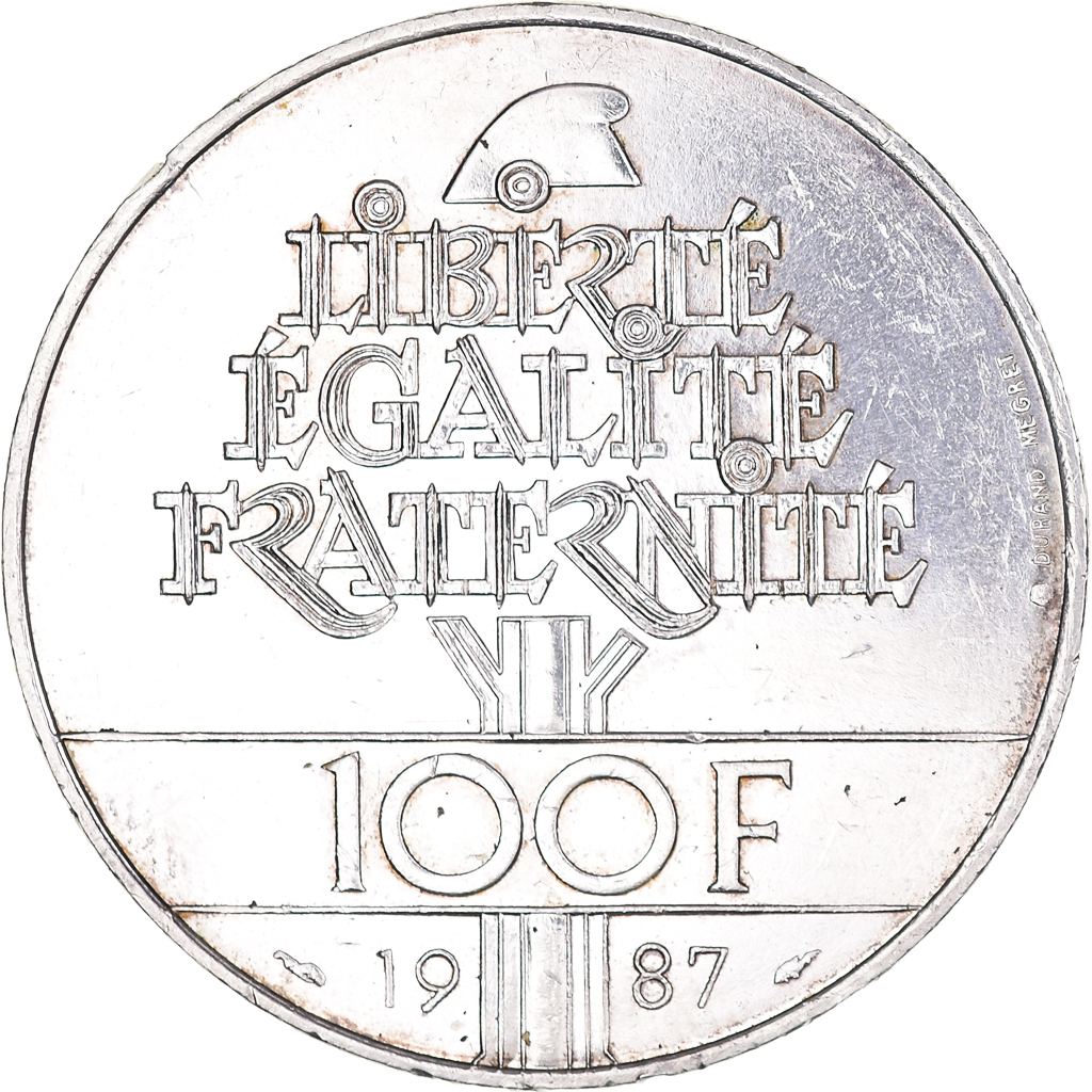 Coin, France, Lafayette, 100 Francs, 1987, , Silver, KM:962