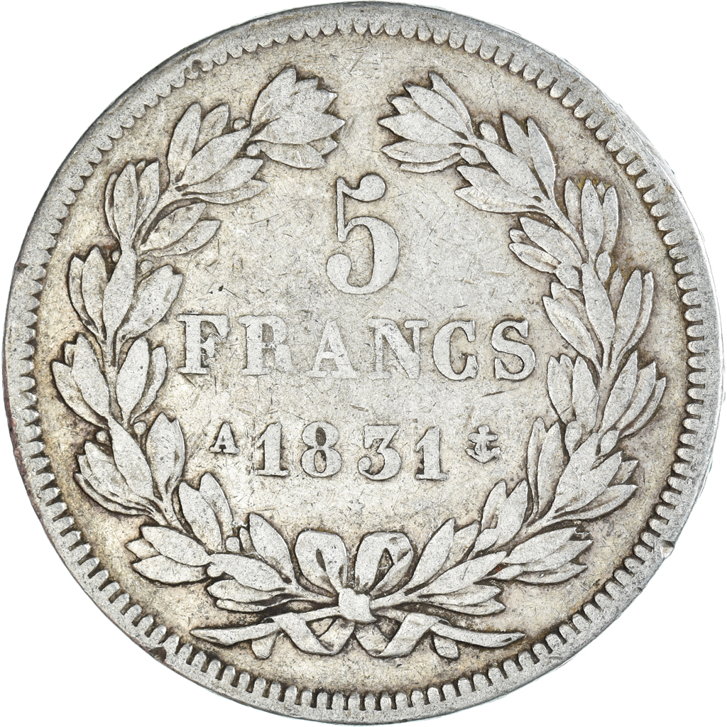 Coin, France, Louis-Philippe, 5 Francs, 1831, Paris, , Silver