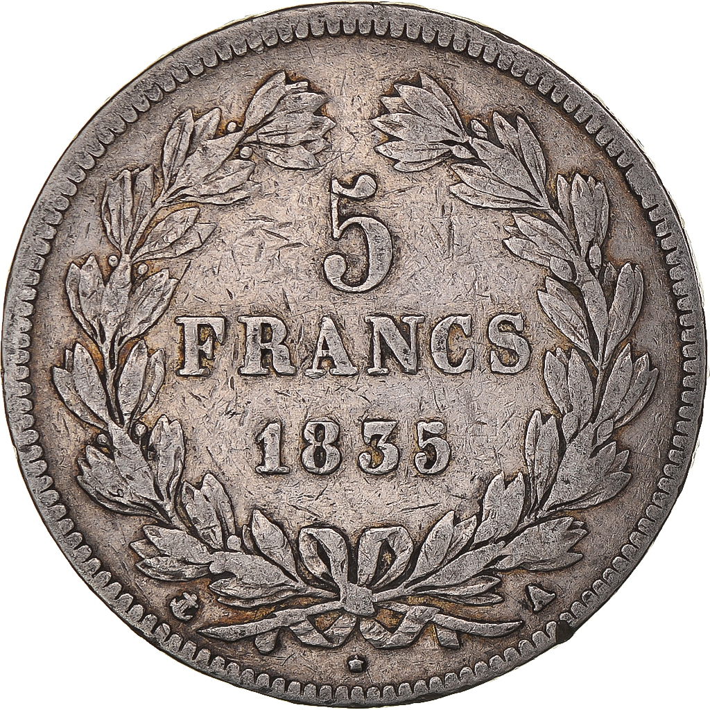 Coin, France, Louis-Philippe, 5 Francs, 1835, Paris, , Silver