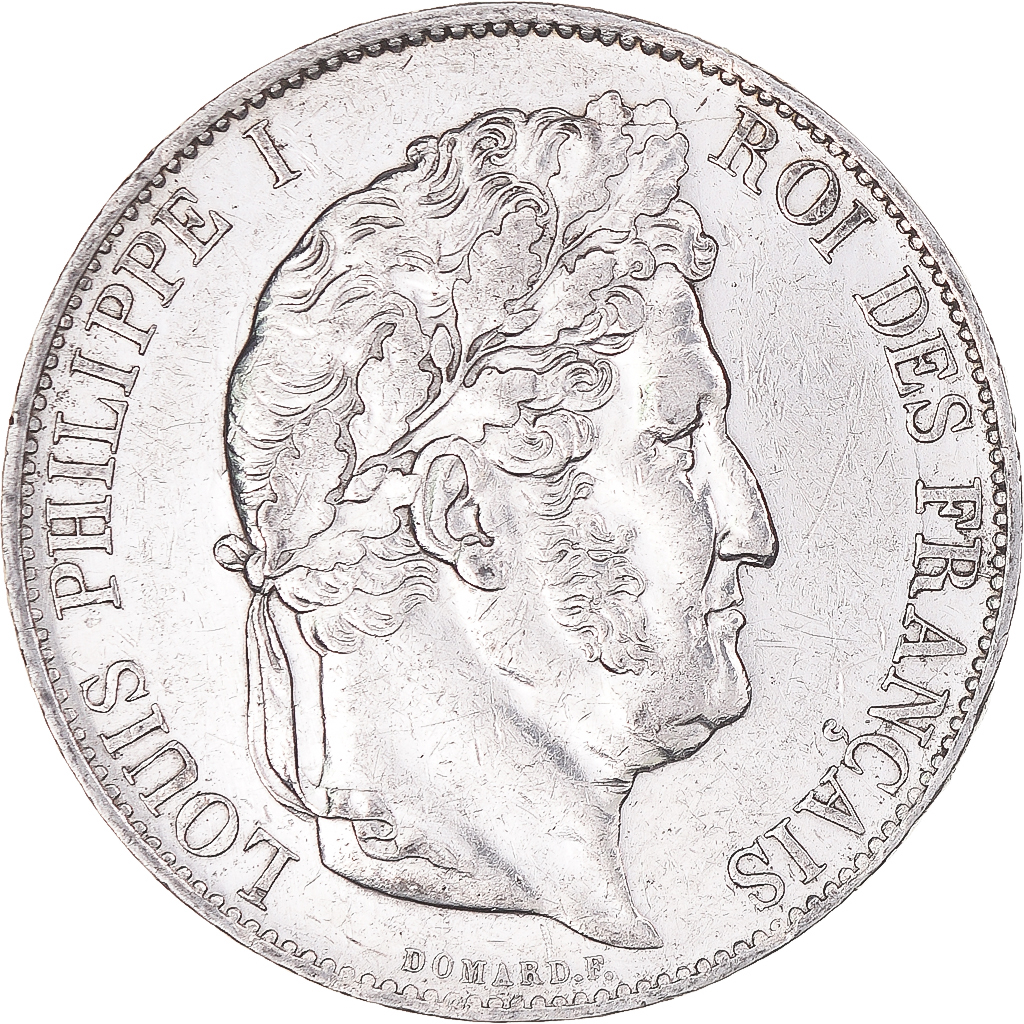 Coin, France, Louis-Philippe, 5 Francs, 1847, Strasbourg, , Silver