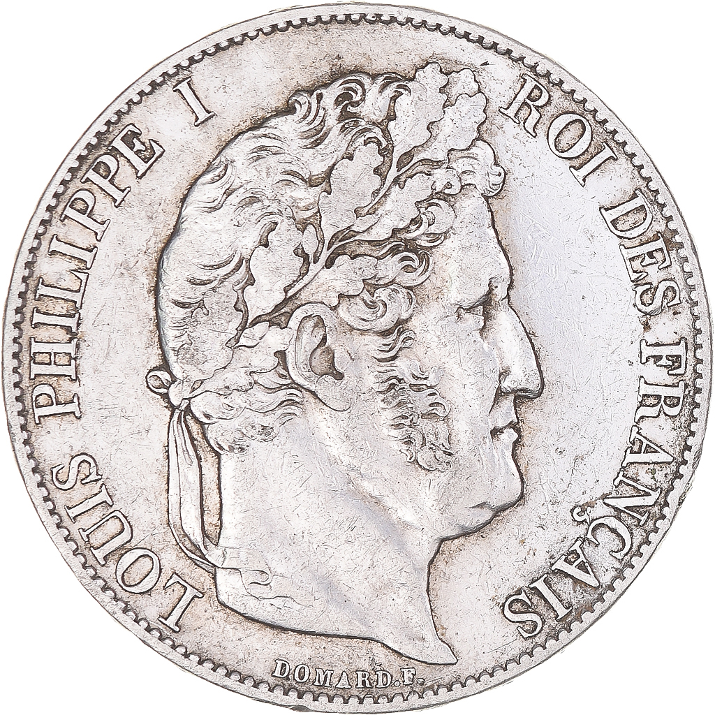 Coin, France, Louis-Philippe, 5 Francs, 1847, Paris, , Silver