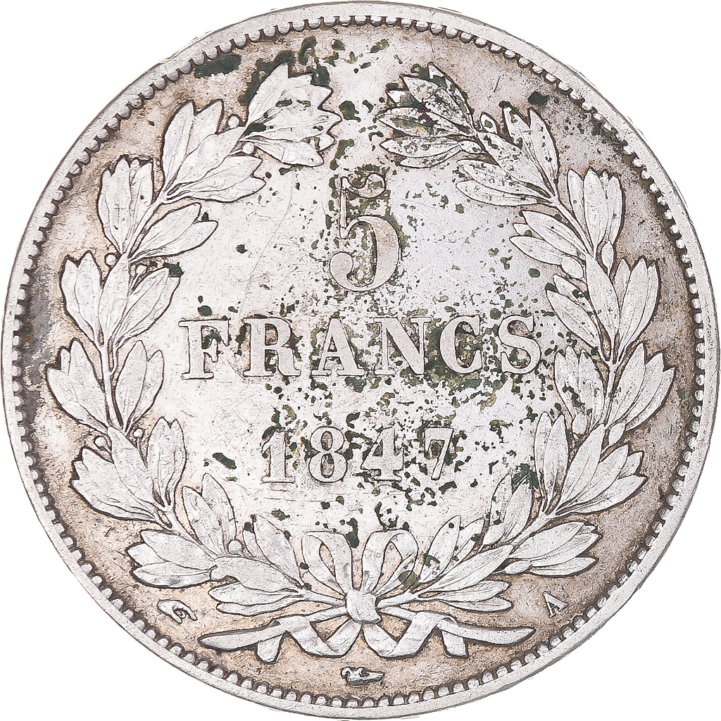 Coin, France, Louis-Philippe, 5 Francs, 1847, Paris, , Silver