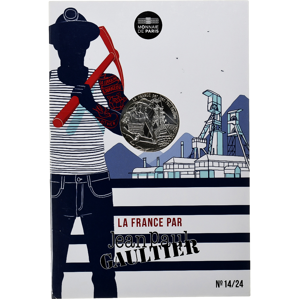 France, 10 Euro, Jean Paul Gaultier, La Lorraine courageuse, 2017, Monnaie de