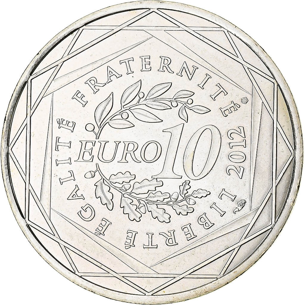 France, 10 Euro, Basse Normandie, 2012, Paris, , Silver, KM:1865