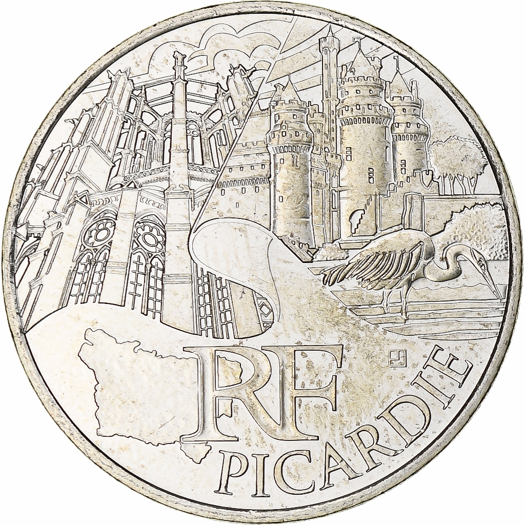 Frankreich, 10 Euro, Picardie, 2011, Paris, UNZ+, Silber, KM:1745