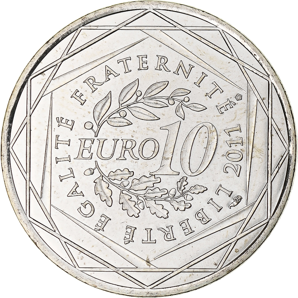 Frankreich, 10 Euro, Picardie, 2011, Paris, UNZ+, Silber, KM:1745